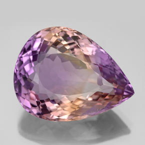 Ametrina naturale bicolore da 13,91 ct, taglio a pera, VS