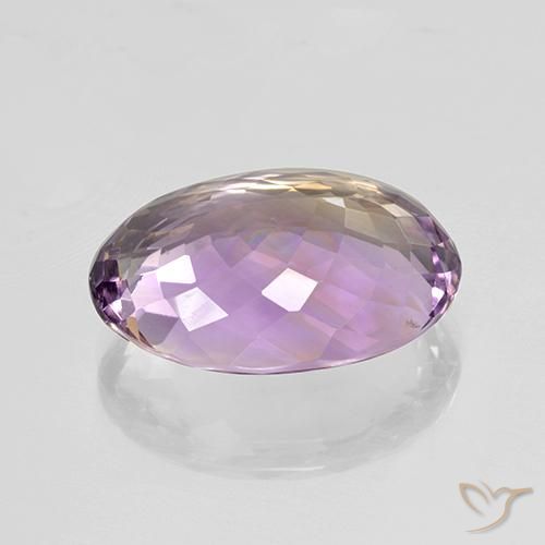 Ametrino Bi-Colore naturale da 13.95 ct, Ovale, VVS