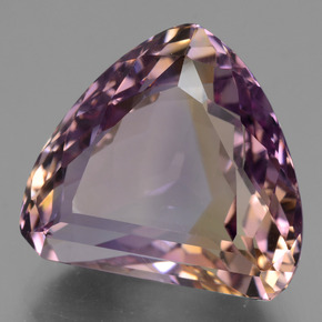 Ametrino Bi-Colore naturale da 15.40 ct, Taglio trillion, VVS