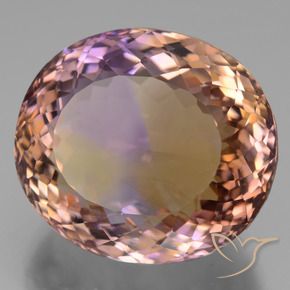Ametrino Bi-Colore naturale da 31.82 ct, Ovale, VVS