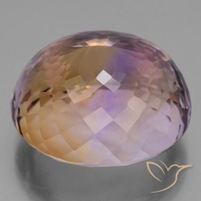 Ametrino Bi-Colore naturale da 31.82 ct, Ovale, VVS