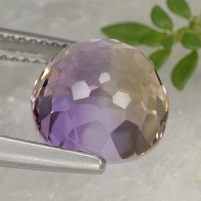 Ametrina naturale bicolore da 5,22 ct, taglio ovale, VVS