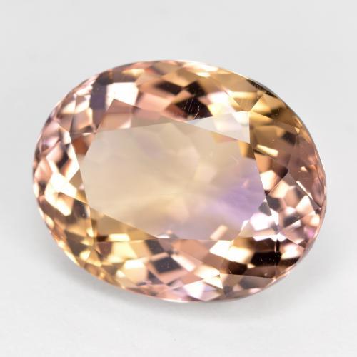 Ametrino Bi-Colore naturale da 10.12 ct, Taglio ovale, VVS-VS