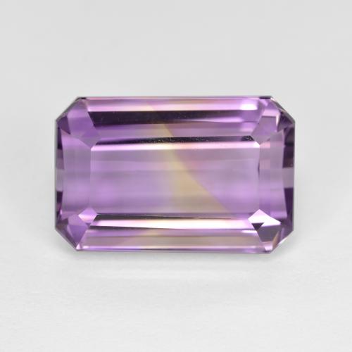 Ametrino Bi-Colore naturale da 8.57 ct, Taglio smeraldo, VS