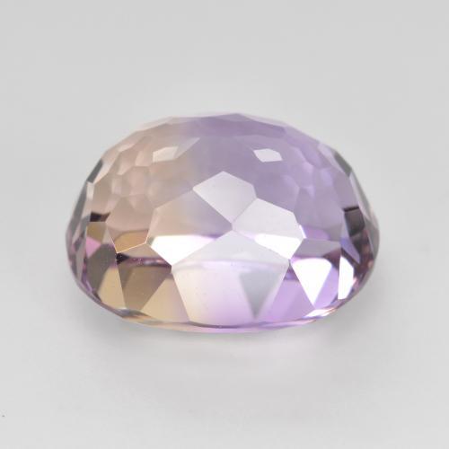 Ametrina naturale bicolore da 4,58 ct, taglio ovale, VVS