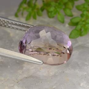 Ametrino Bi-Colore naturale da 4.82 ct, Taglio ovale, VVS