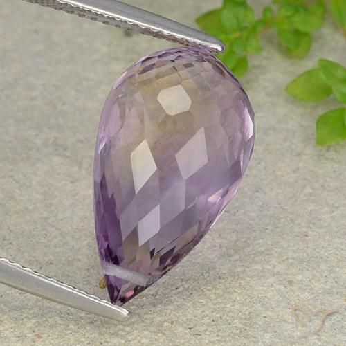 Ametrino Bi-Colore naturale da 10.55 ct, Taglio briolette, VVS
