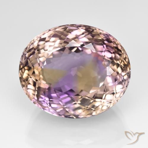 17.07ct Naturale Bi-Colore Ametrino, Ovale, VVS-VS