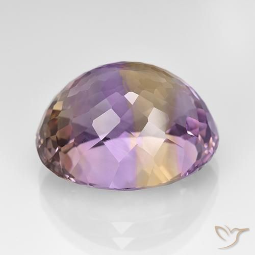 Ametrino Bi-Colore naturale da 17.07 ct, Ovale, VVS-VS