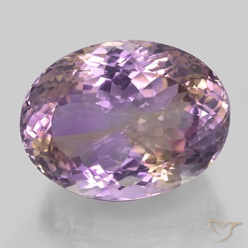 46.77ct Naturale Bi-Colore Ametrino, Ovale, VVS