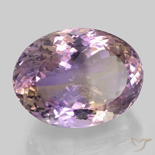 Ametrino Bi-Colore naturale da 46.77 ct, Ovale, VVS