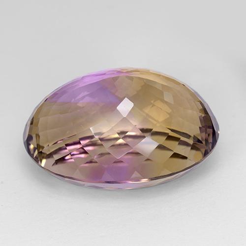 Ametrino Bi-Colore naturale da 50.98 ct, Taglio ovale, IF