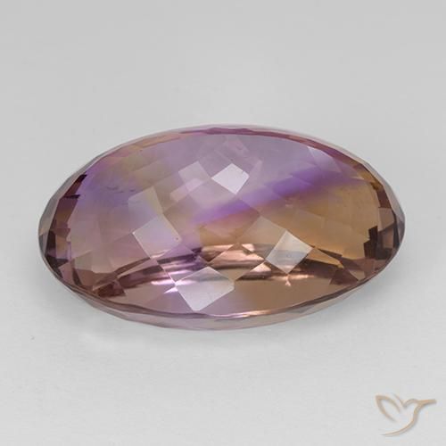 Ametrino Bi-Colore naturale da 33.42 ct, Ovale, VVS