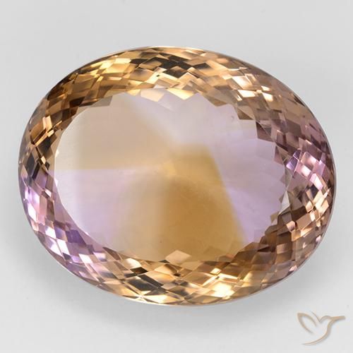 Ametrino Bi-Colore naturale da 45.17 ct, Ovale, IF