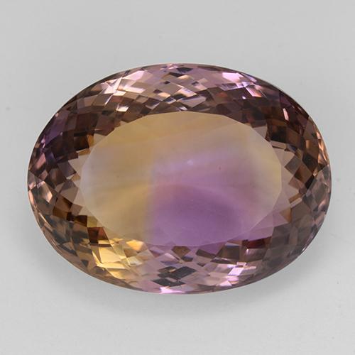Ametrina naturale bicolore da 29,93 ct, taglio ovale, IF