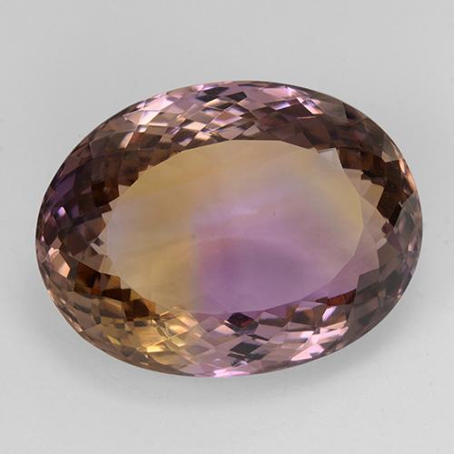 Ametrina naturale bicolore da 29,93 ct, taglio ovale, IF