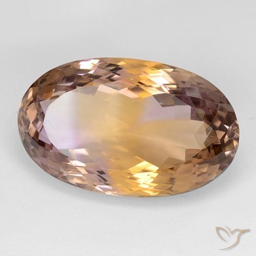 Ametrino Bi-Colore naturale da 30.84 ct, Ovale, VVS