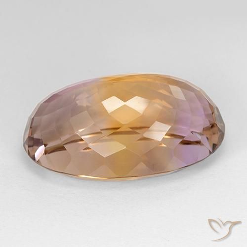 Ametrino Bi-Colore naturale da 30.84 ct, Ovale, VVS