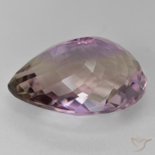 Ametrino Bi-Colore naturale da 19.05 ct, Forma a pera, VS