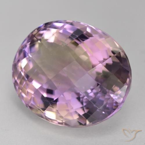 Ametrino Bi-Colore naturale da 15.88 ct, Ovale, VS