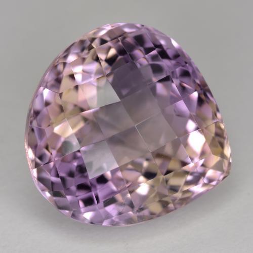 Ametrina naturale bicolore da 19,34 ct, taglio a pera, VS