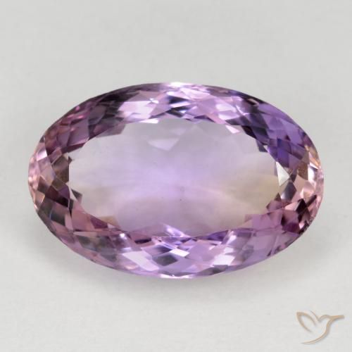 12.84ct Naturale Bi-Colore Ametrino, Ovale, VVS-VS