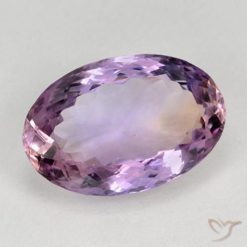 Ametrino Bi-Colore naturale da 12.84 ct, Ovale, VVS-VS