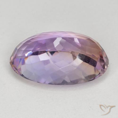 Ametrino Bi-Colore naturale da 12.84 ct, Ovale, VVS-VS