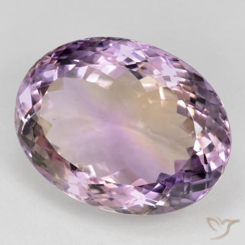 Ametrino Bi-Colore naturale da 28.90 ct, Ovale, VVS-VS
