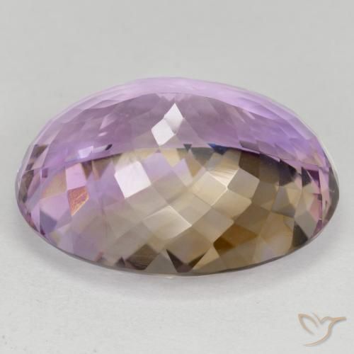 Ametrino Bi-Colore naturale da 28.90 ct, Ovale, VVS-VS