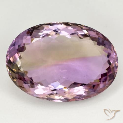 37.23ct Naturale Bi-Colore Ametrino, Ovale, VVS