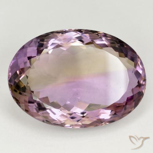 Ametrino Bi-Colore naturale da 37.23 ct, Ovale, VVS
