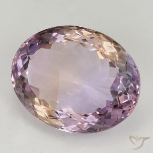 Ametrino Bi-Colore naturale da 20.51 ct, Ovale, VVS