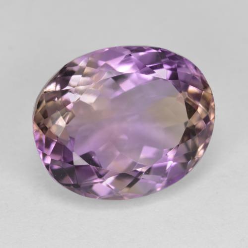 Ametrino Bi-Colore naturale da 8.10 ct, Taglio ovale, VVS