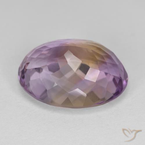 Ametrino Bi-Colore naturale da 10.39 ct, Ovale, VVS