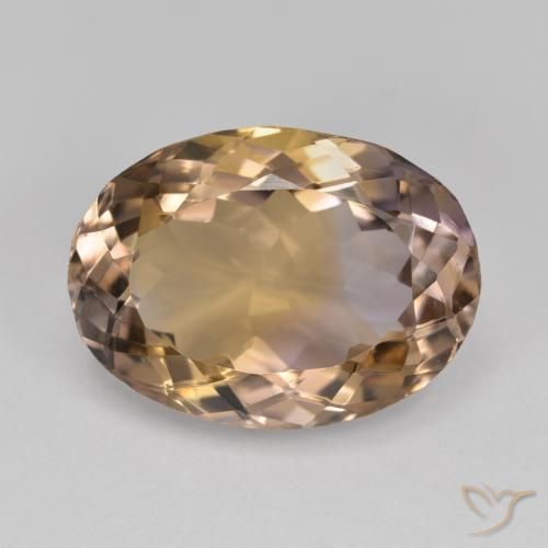 8.44ct Naturale Bi-Colore Ametrino, Ovale, VVS