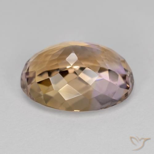 Ametrino Bi-Colore naturale da 8.44 ct, Ovale, VVS