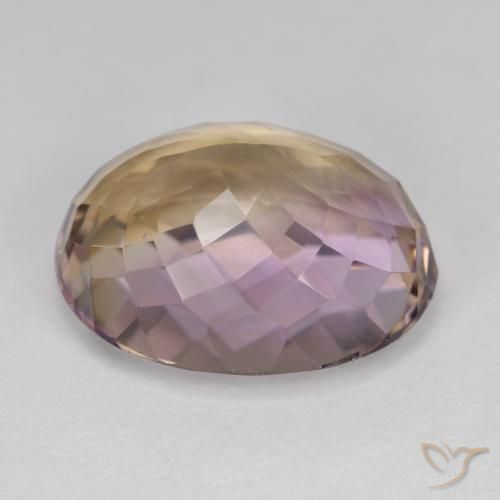 Ametrino Bi-Colore naturale da 12.67 ct, Ovale, VVS