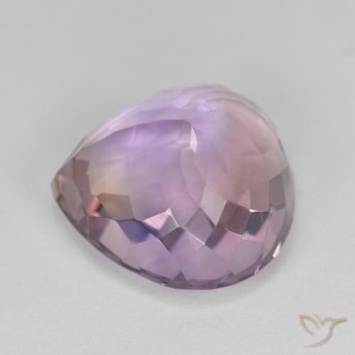 Ametrino Bi-Colore naturale da 10.40 ct, Forma a pera, VVS-VS