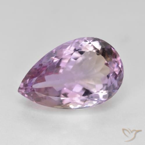 8.50ct Naturale Bi-Colore Ametrino, Forma a pera, VS