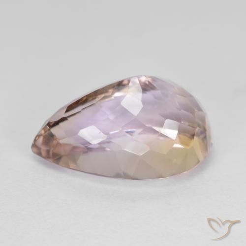 Ametrino Bi-Colore naturale da 8.50 ct, Forma a pera, VS