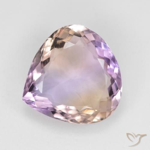 Ametrina naturale bicolore da 6,23 ct, taglio a pera, VS