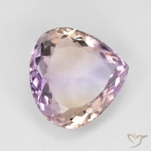 Ametrina naturale bicolore da 6,23 ct, taglio a pera, VS