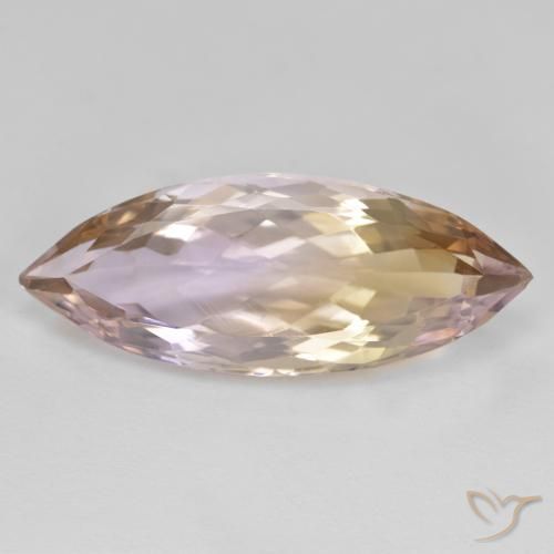 10.40ct Naturale Bi-Colore Ametrino, Taglio marquise, VS