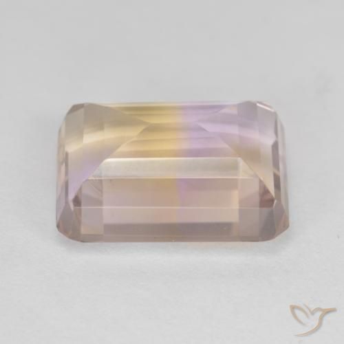 Ametrino Bi-Colore naturale da 6.56 ct, Ottagonale / Taglio smeraldo, VVS