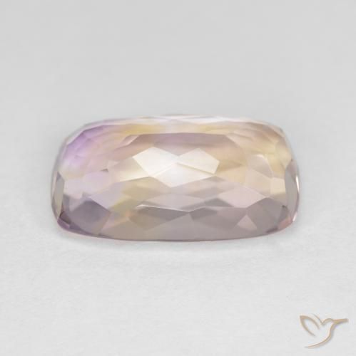 Ametrino Bi-Colore naturale da 5.37 ct, Taglio a cuscino, VVS