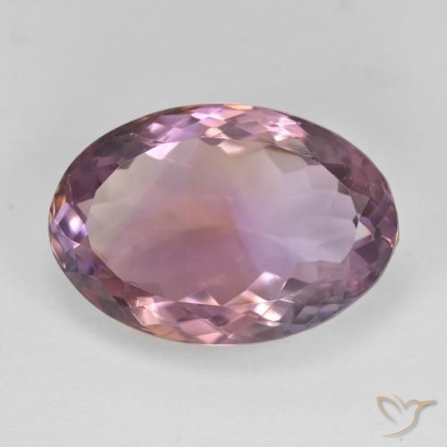 10.78ct Naturale Bi-Colore Ametrino, Ovale, VS