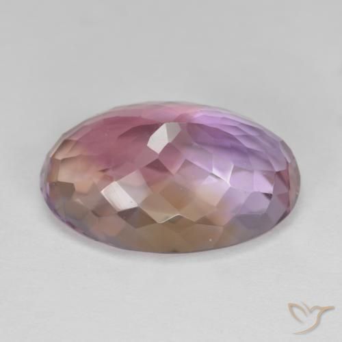 Ametrino Bi-Colore naturale da 10.78 ct, Ovale, VS
