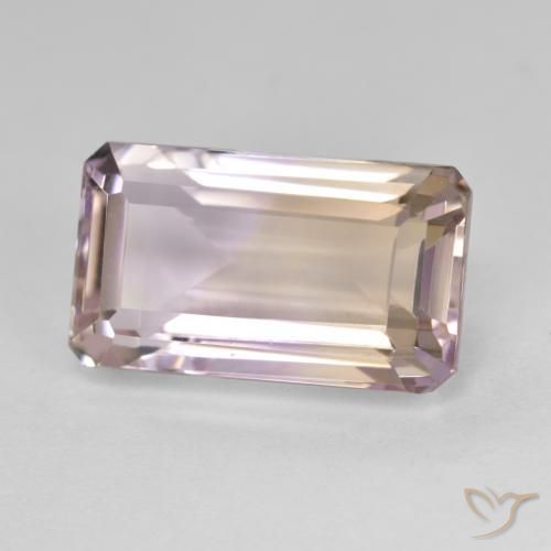 Ametrino Bi-Colore naturale da 8.87 ct, Ottagonale / Taglio smeraldo, VVS-VS