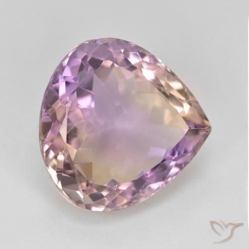 Ametrino Bi-Colore naturale da 10.23 ct, Forma a pera, VVS-VS